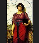 John William Godward Canvas Paintings - Grecian Idyll